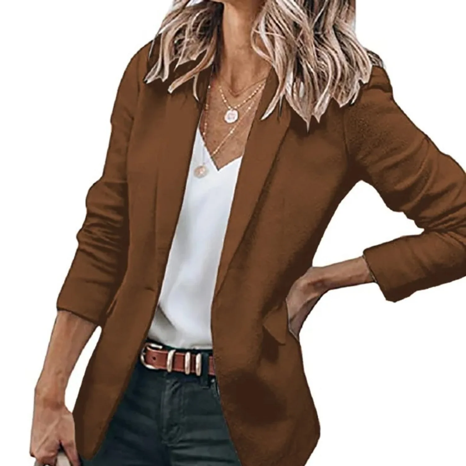 Apollonia® | Blazer Women'S Puff Sleeves, Loose Black - Image 6