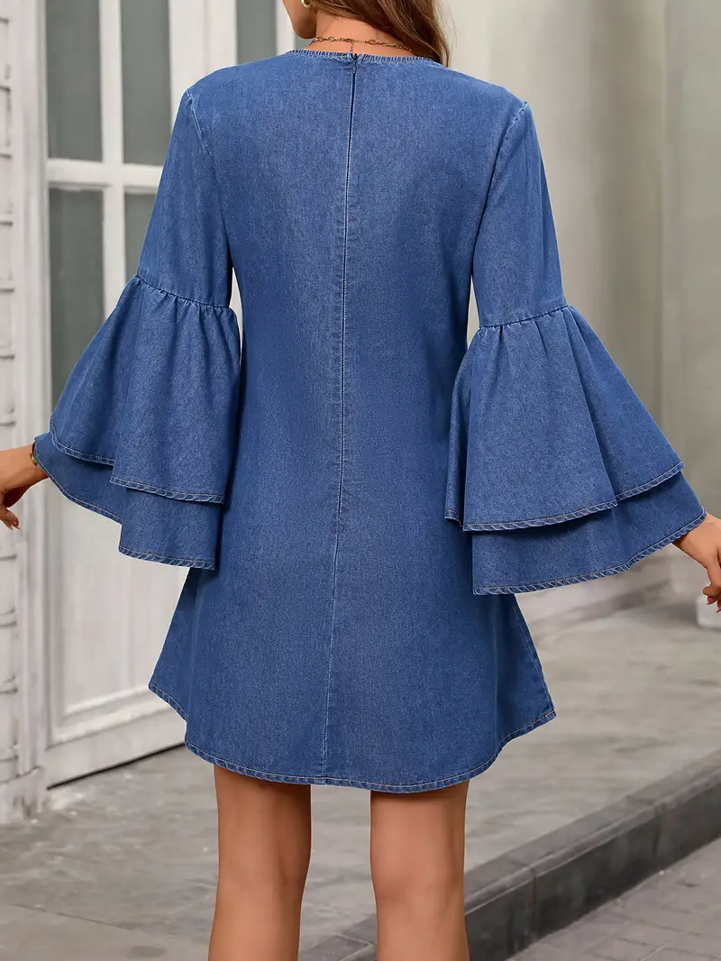 Arabella® | Denim Dress With Bell Sleeves - Image 2