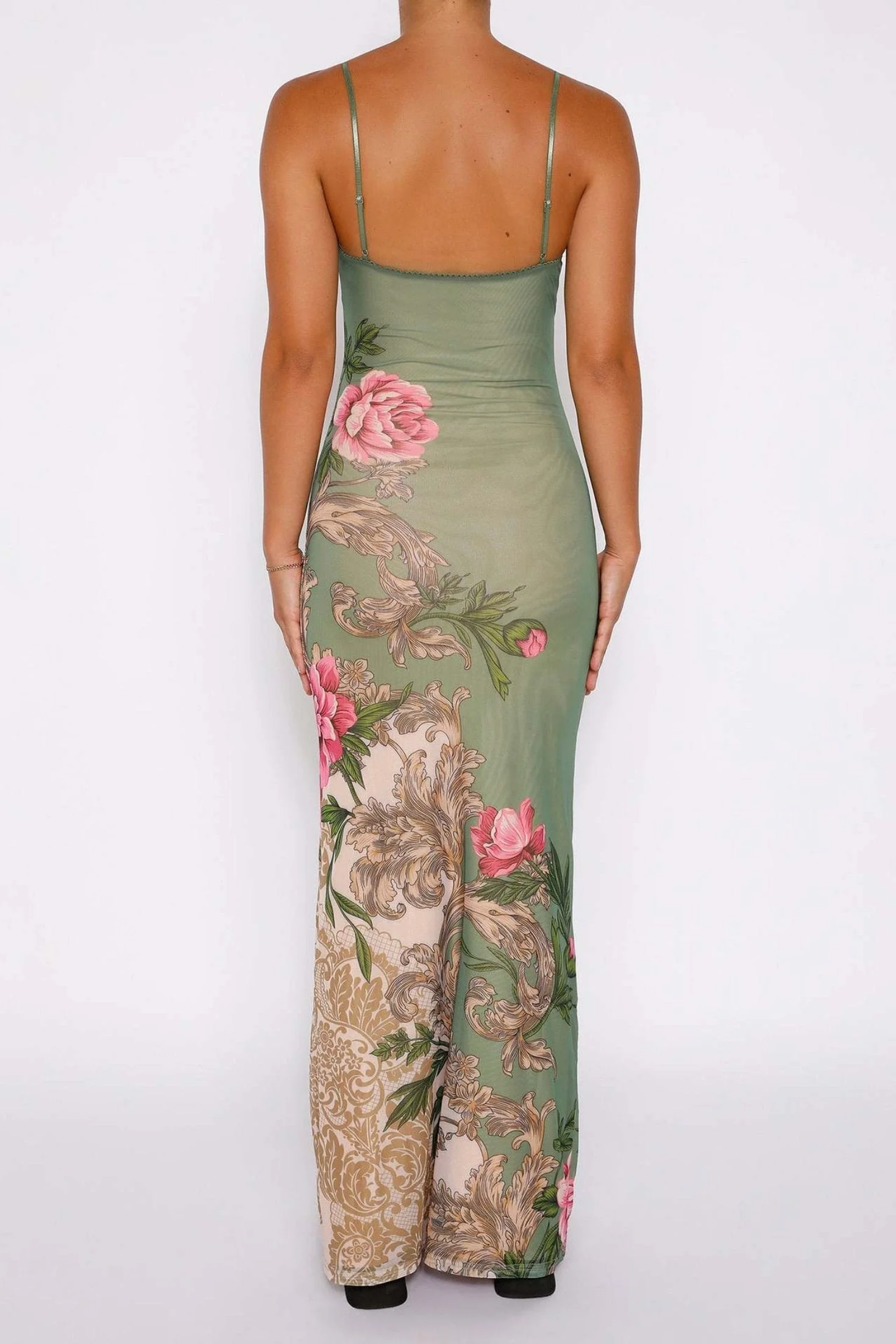 Araceli® | Printed, Figure-Hugging Maxi Slip - Image 6