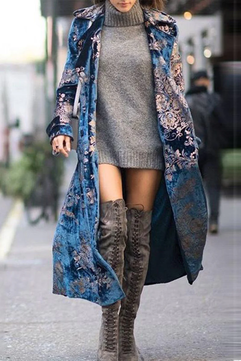 Aranza | Casual British style outerwear with cardigan collar and print - Image 2