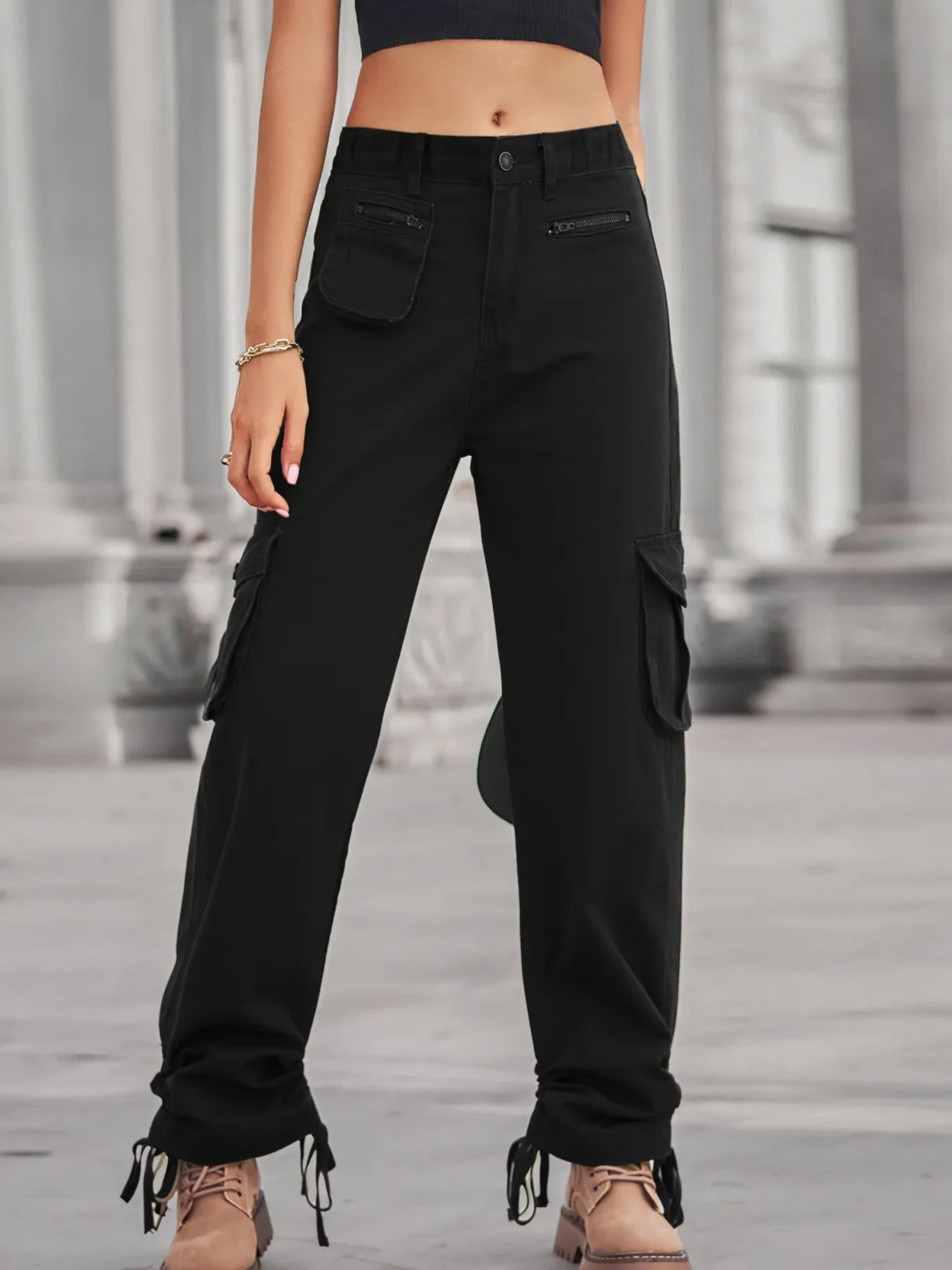Aria® | Casual Style Cargo Pants - Image 2