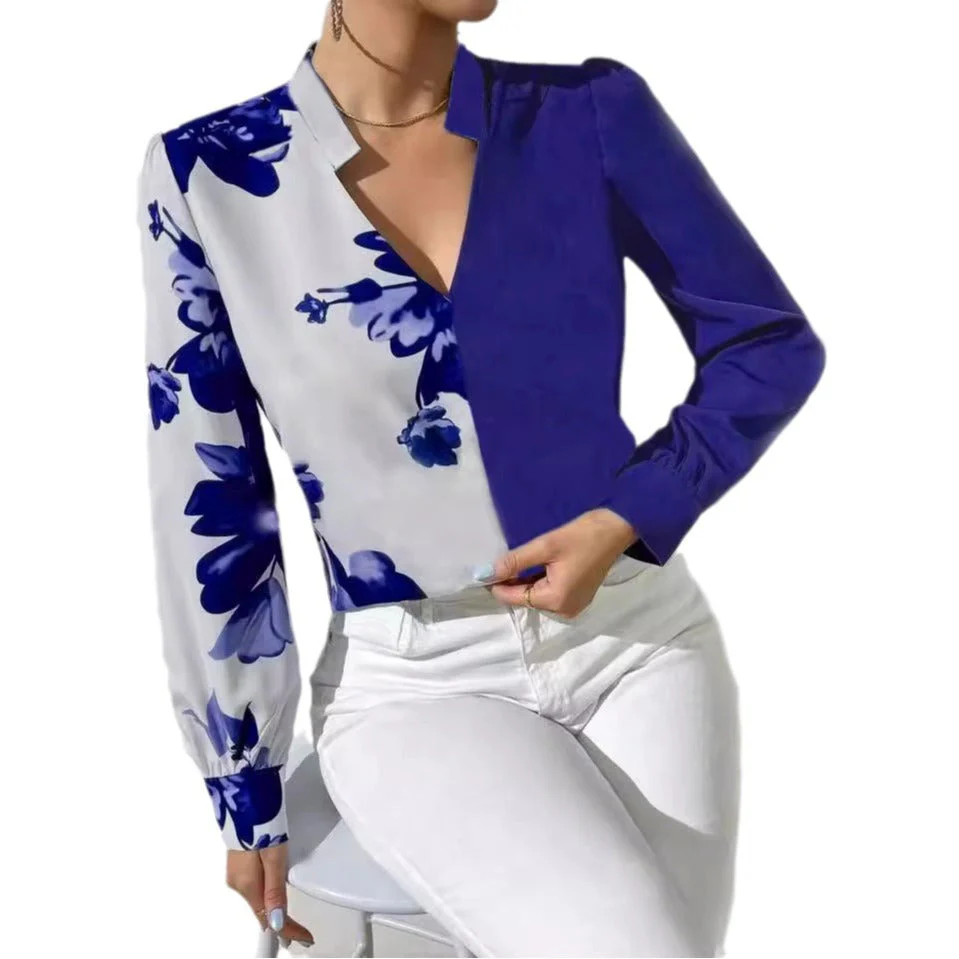 Ariadna® | Women'S Blouse With Asymmetric Cut And Floral Pattern - Image 5