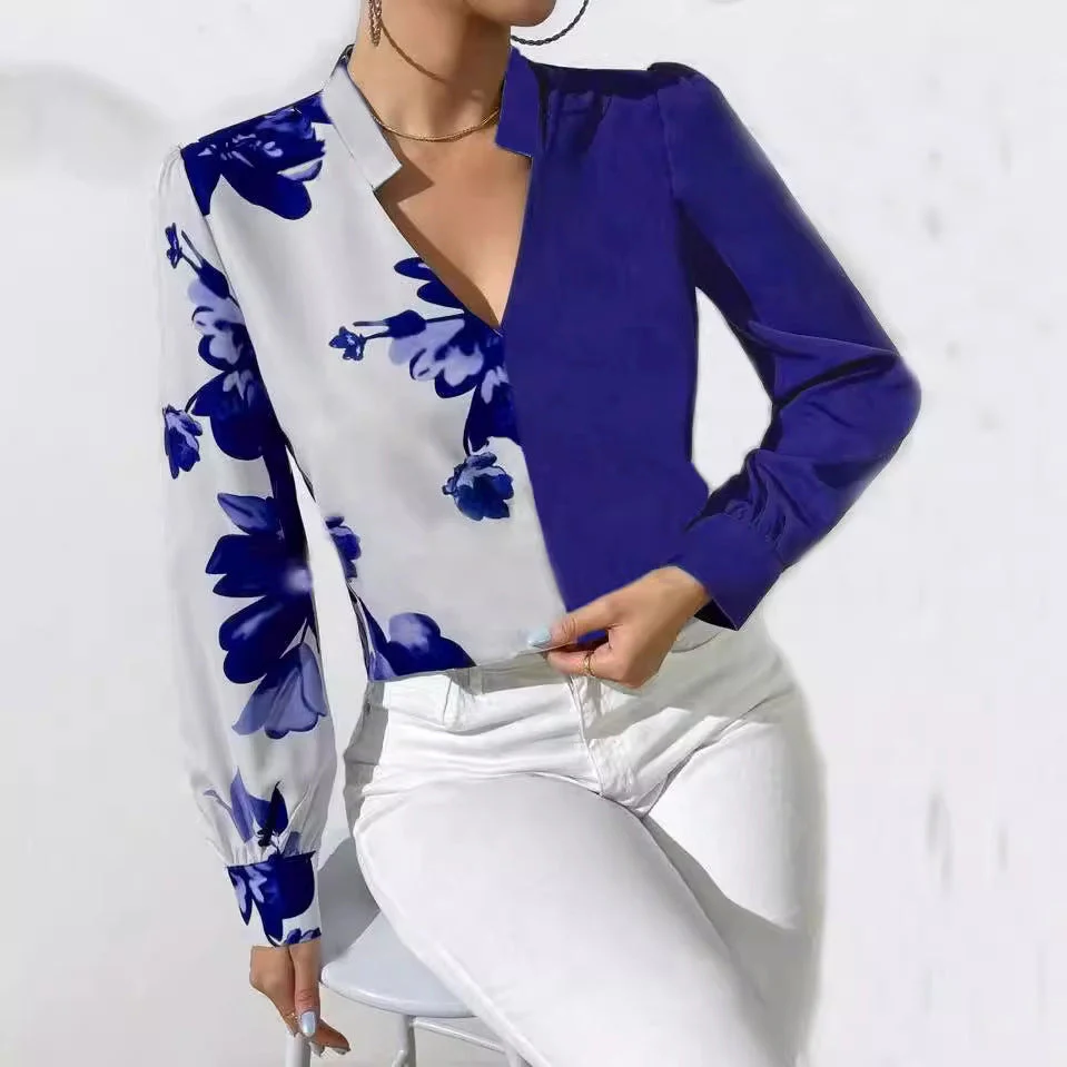 Ariadna® | Women'S Blouse With Asymmetric Cut And Floral Pattern - Image 7