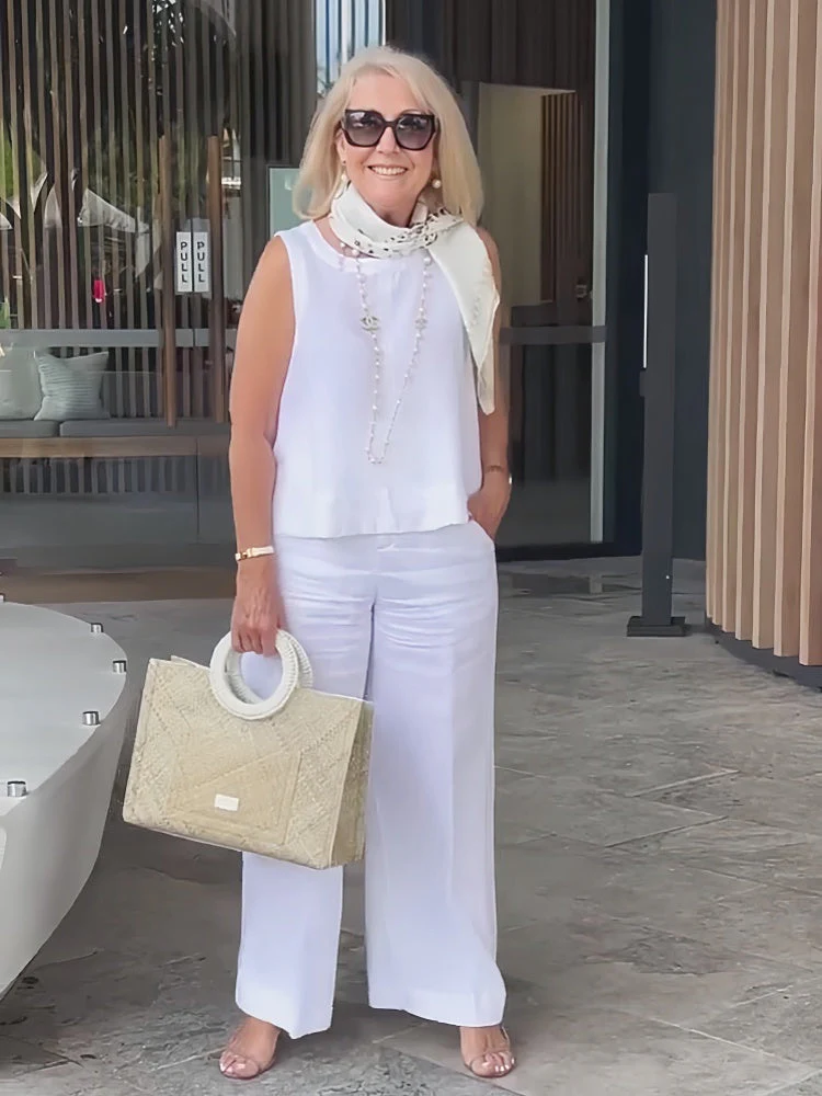 Aricia® | Cotton Linen Trouser Suit - Image 5
