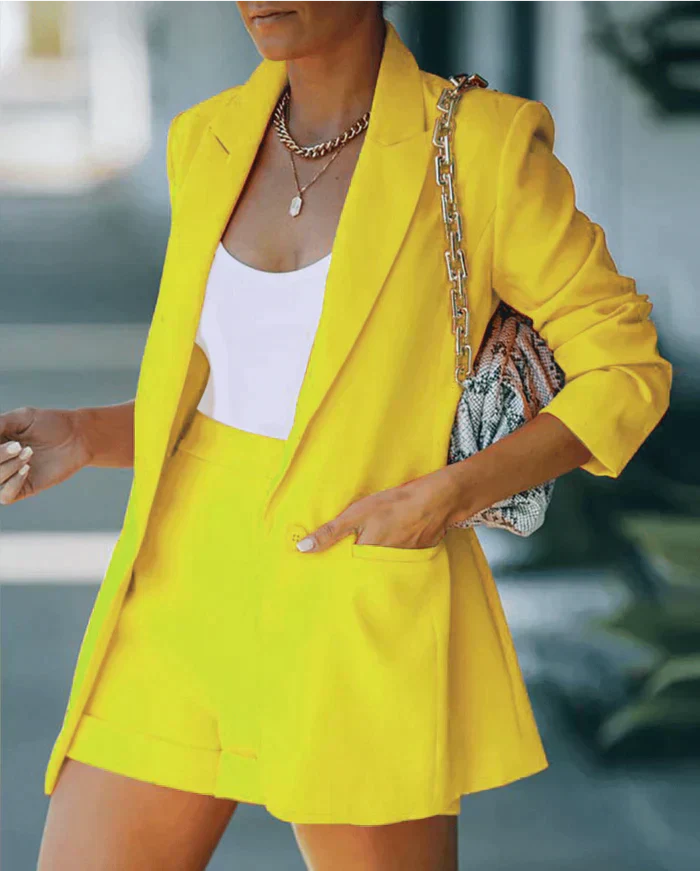 Arlene® | Blazer & Shorts Set. Elegant Two-Piece Outfit For Women - Image 2