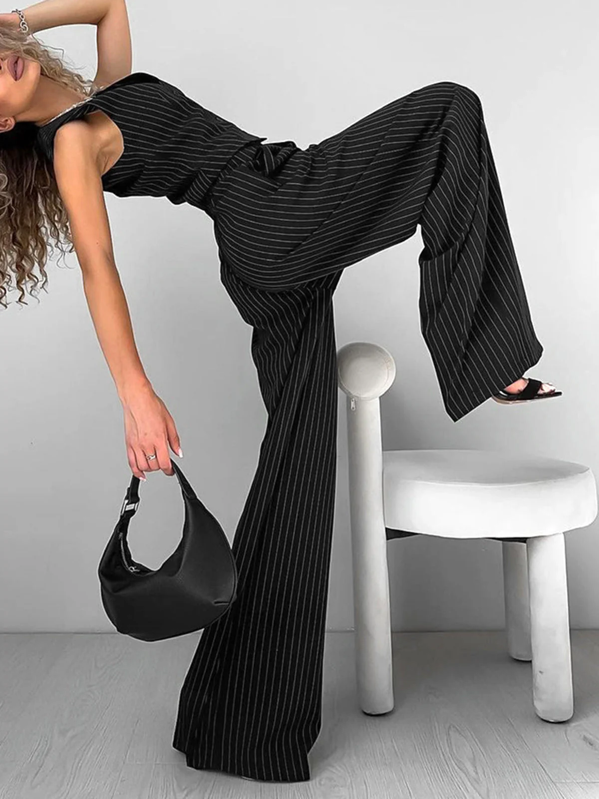 Armina® | Casual Striped Suit Pants Set - Image 2