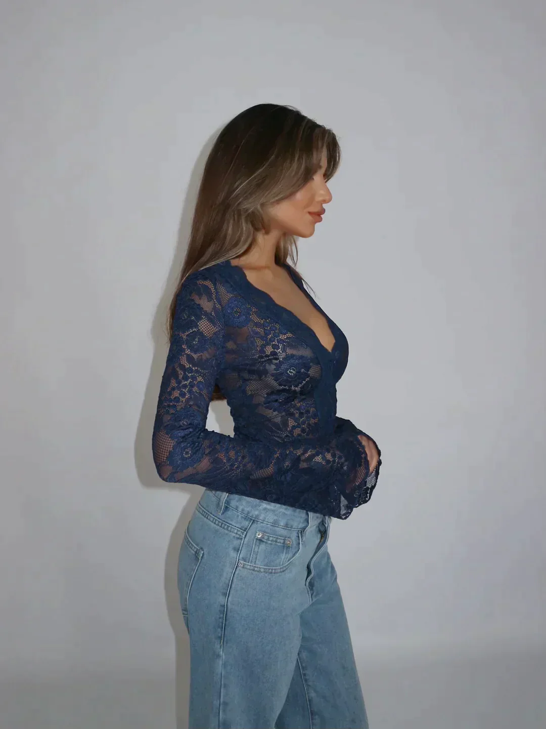 Arnelda® | Long Sleeve Lace Top - Image 2