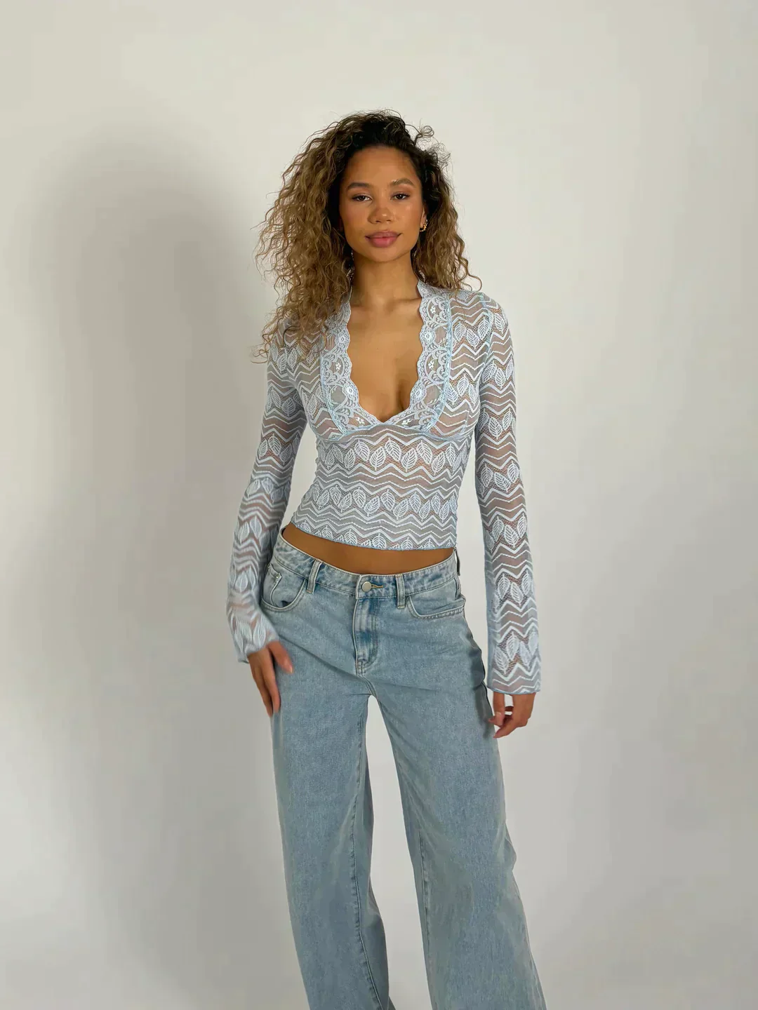 Arnelda® | Long Sleeve Lace Top - Image 5