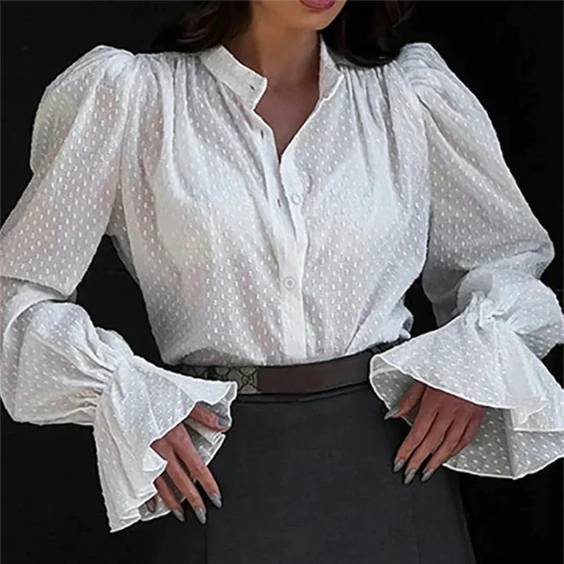 Arsenia® | Elegant Single-Breasted Office Blouse - Image 2