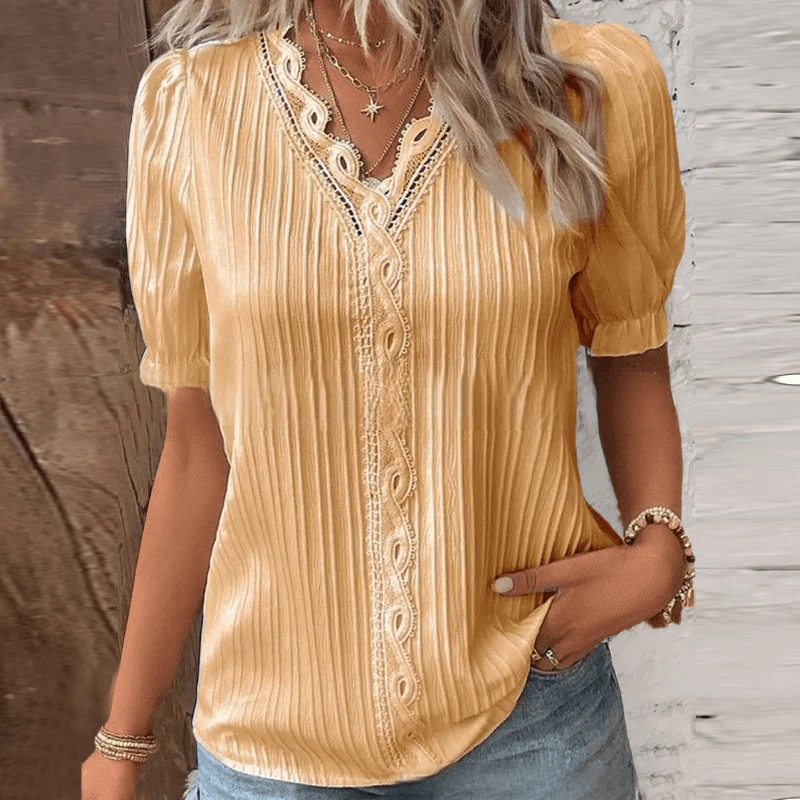 Artemia® | Elegant Blouse With V-Neck And Lace - Image 8