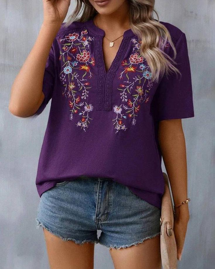Aslaug® | Patchwork Lace Blouse For Women - Image 4