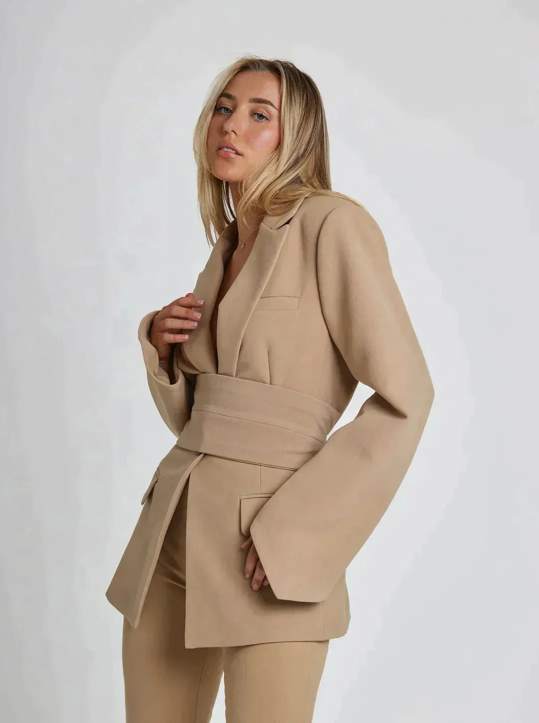 Assumpta® | Belted Formal Blazer - Image 7