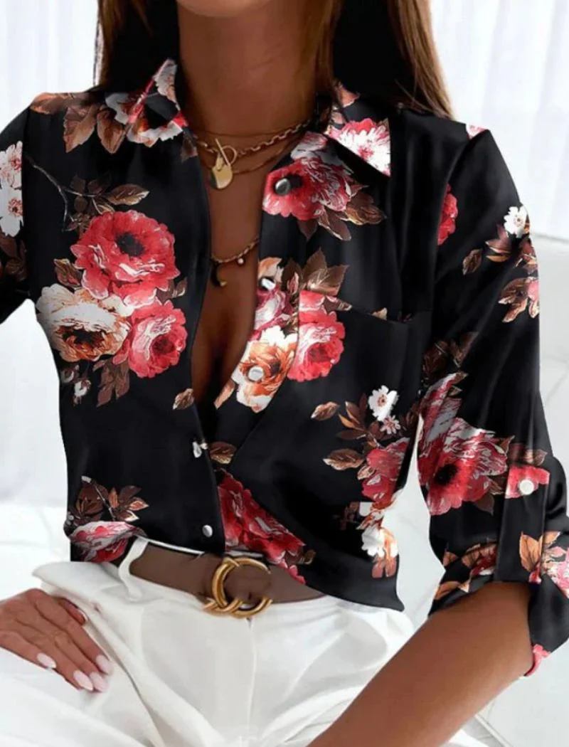 Assumpta® | Women'S Summer Blouse With Turn-Down Collar - Image 7