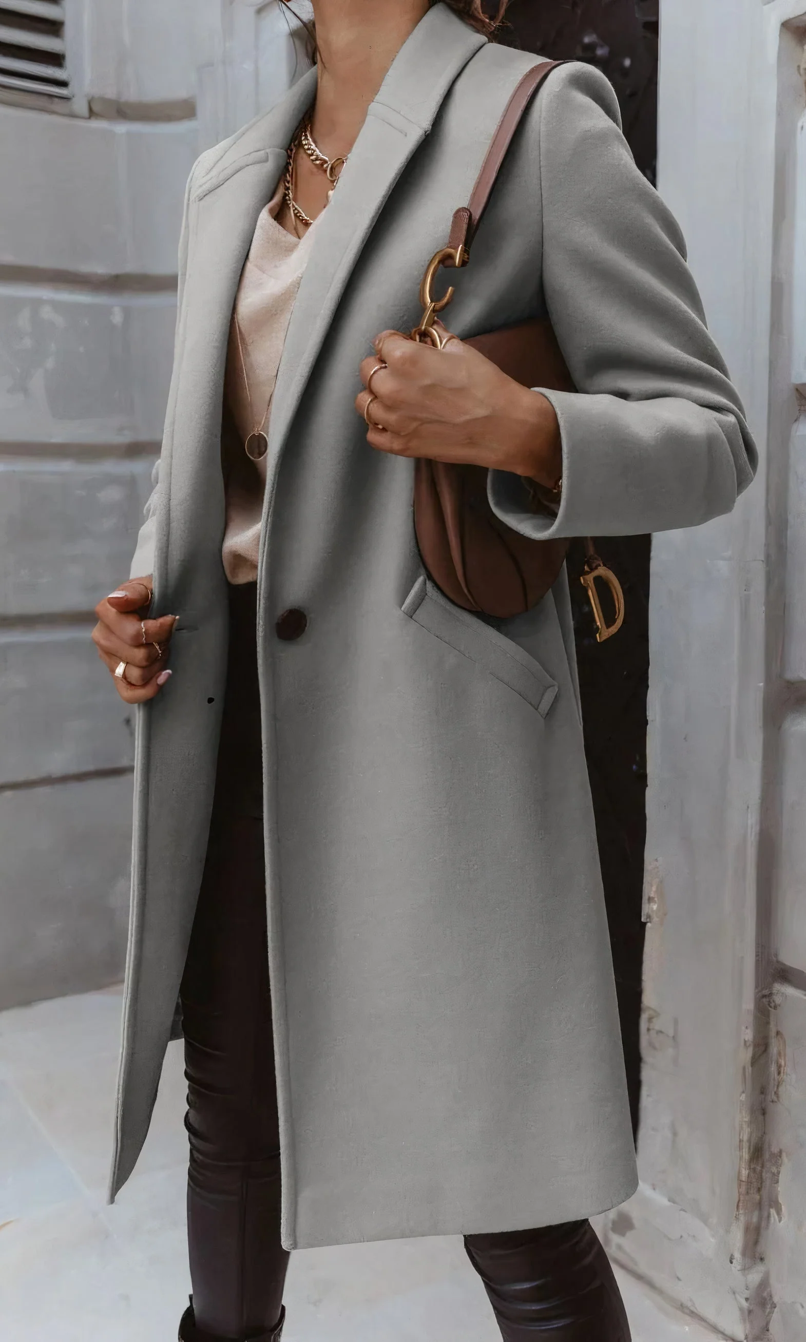 Astrid® | Elegant long coat for women - Image 4