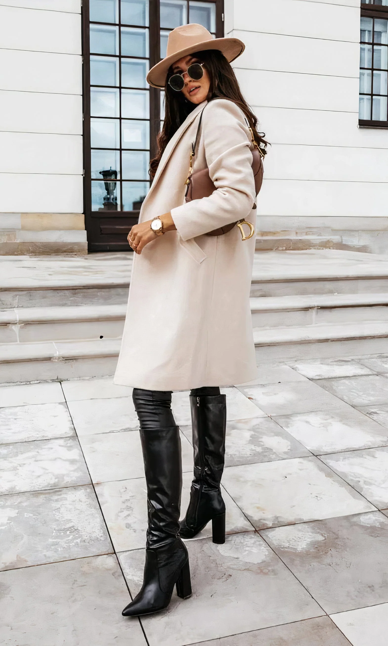 Astrid | Elegant long coat for women