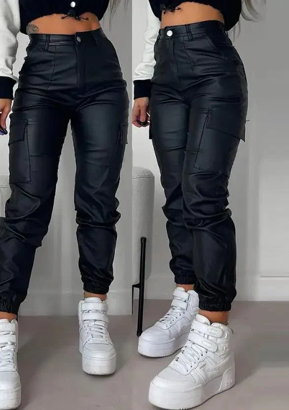 Augusta® | Casual Faux Leather Trousers