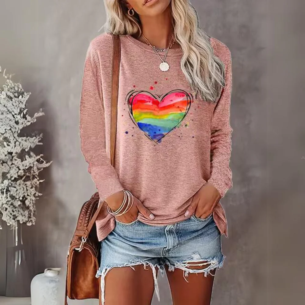 Augusta | Casual rainbow long sleeve shirt - Image 3