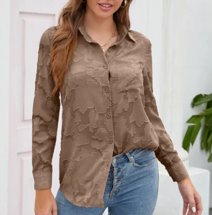 Aulikki® | Lace See Through Button Down Blouse - Image 8
