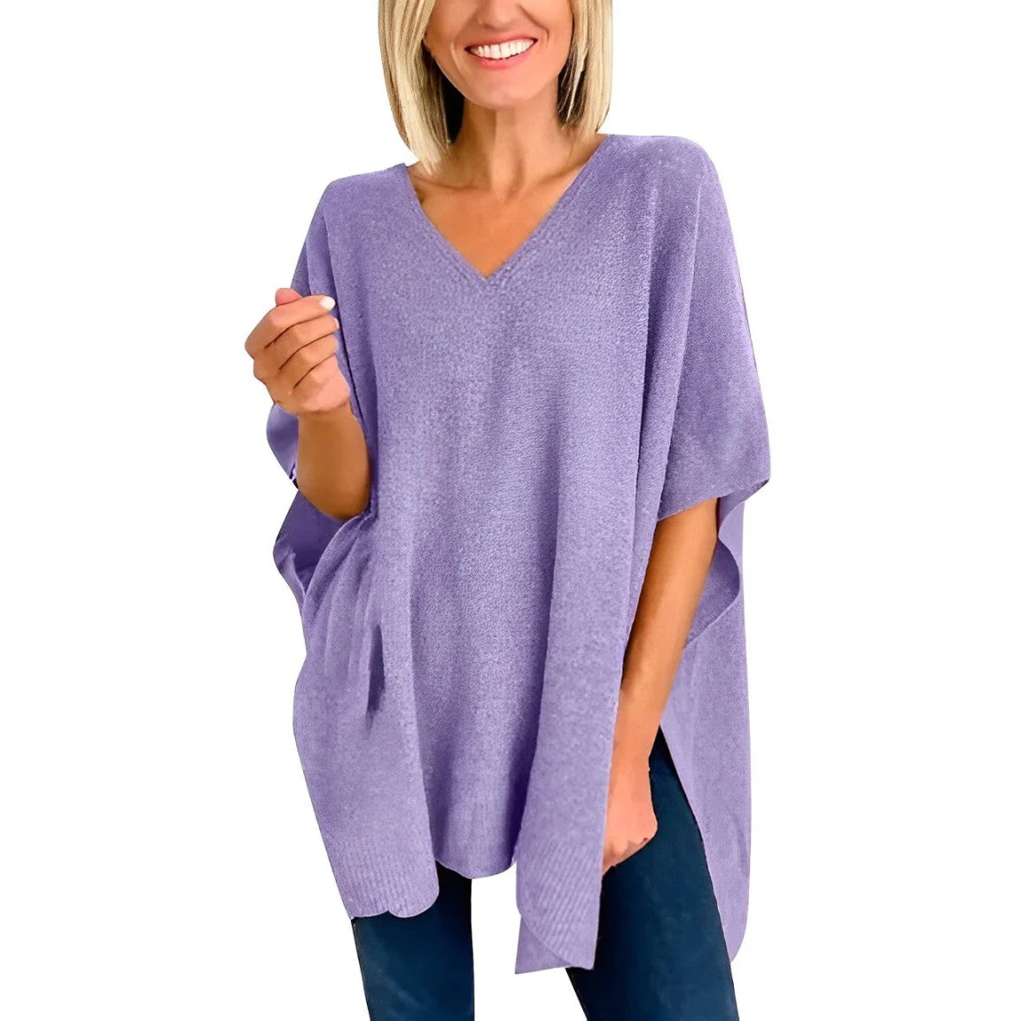 Aurica® | Blouse With Irregular Hem And V-Neck - Image 10