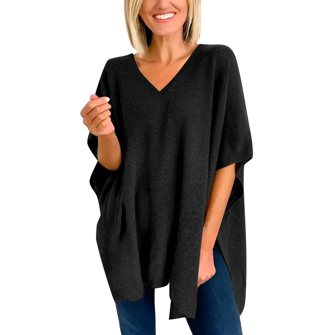 Aurica® | Blouse With Irregular Hem And V-Neck - Image 5