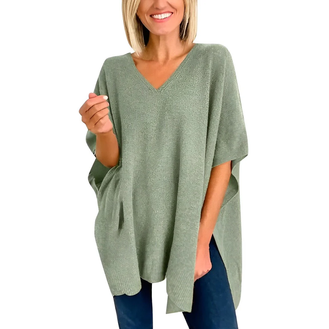 Aurica® | Blouse With Irregular Hem And V-Neck - Image 6