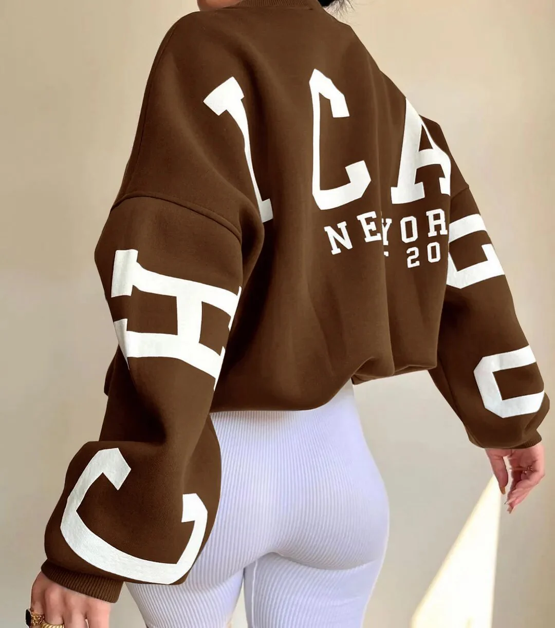 Aurora | Casual letter print sweatshirt - Image 2