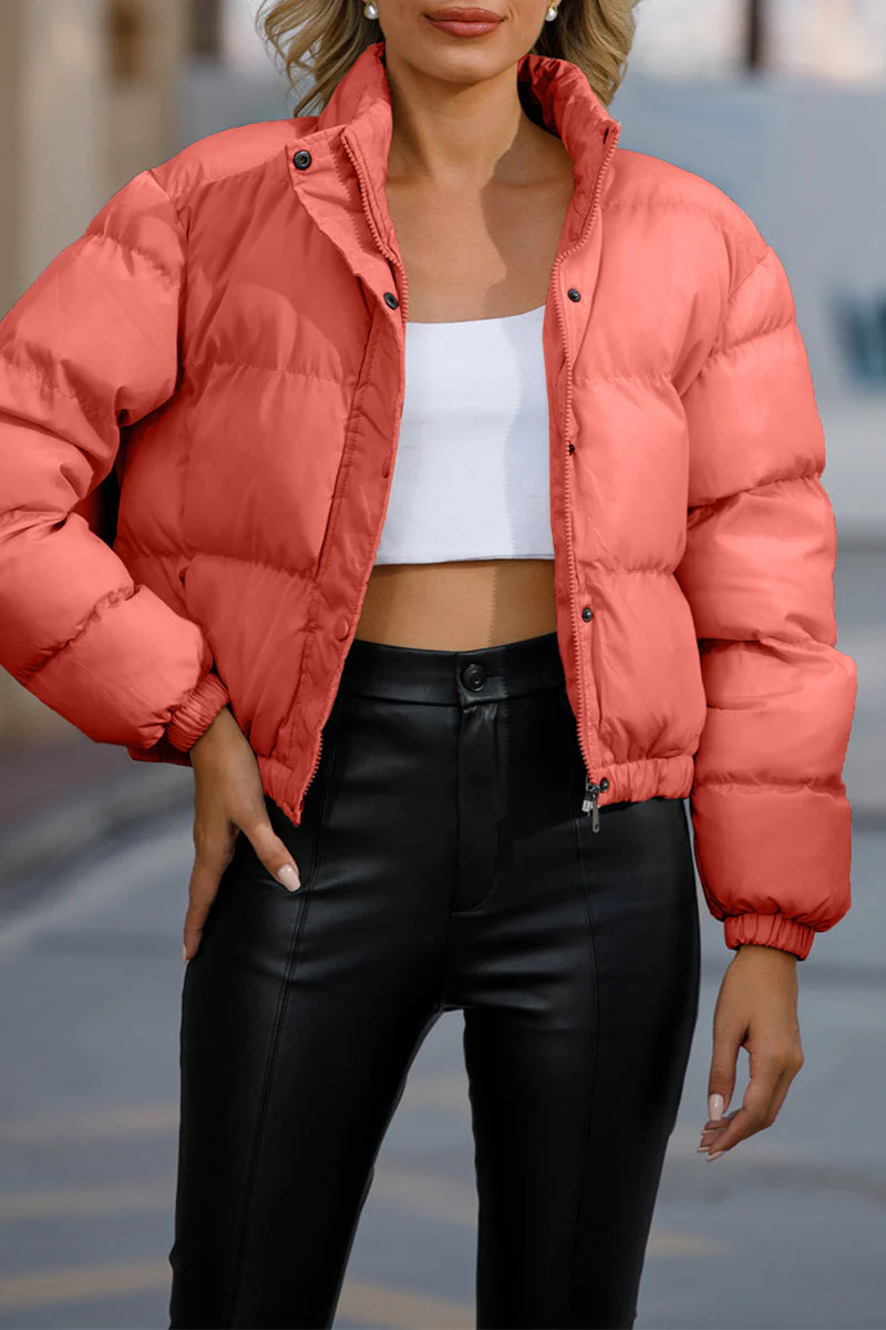 Aurora | Casual turtleneck outerwear with fixed pocket and pockets - Image 3
