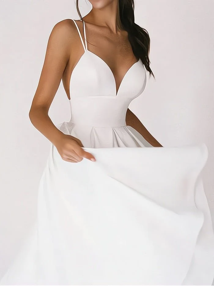 Aurora® | Elegant V-Neck Dress - Image 2