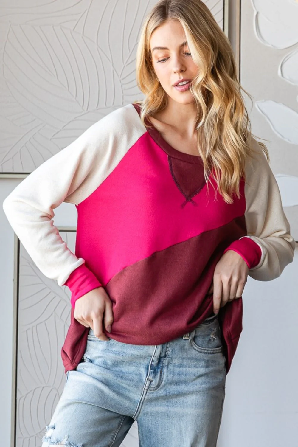 Aurora | HOPELY color block long sleeve t-shirt - Image 3