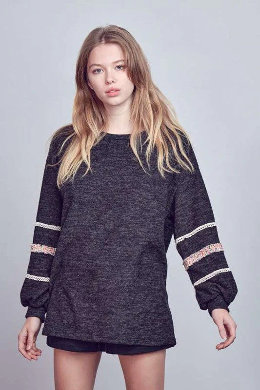Aurora | SLEEVES WITH TWEED TRIM TUNIC - Image 13