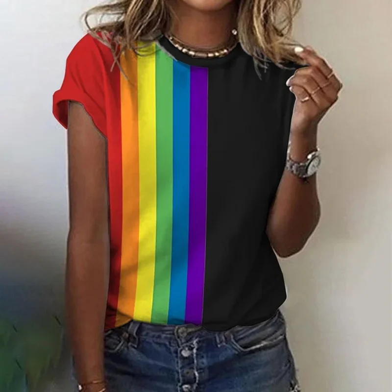 Aurora® | Stylish Rainbow T-Shirt - Image 2