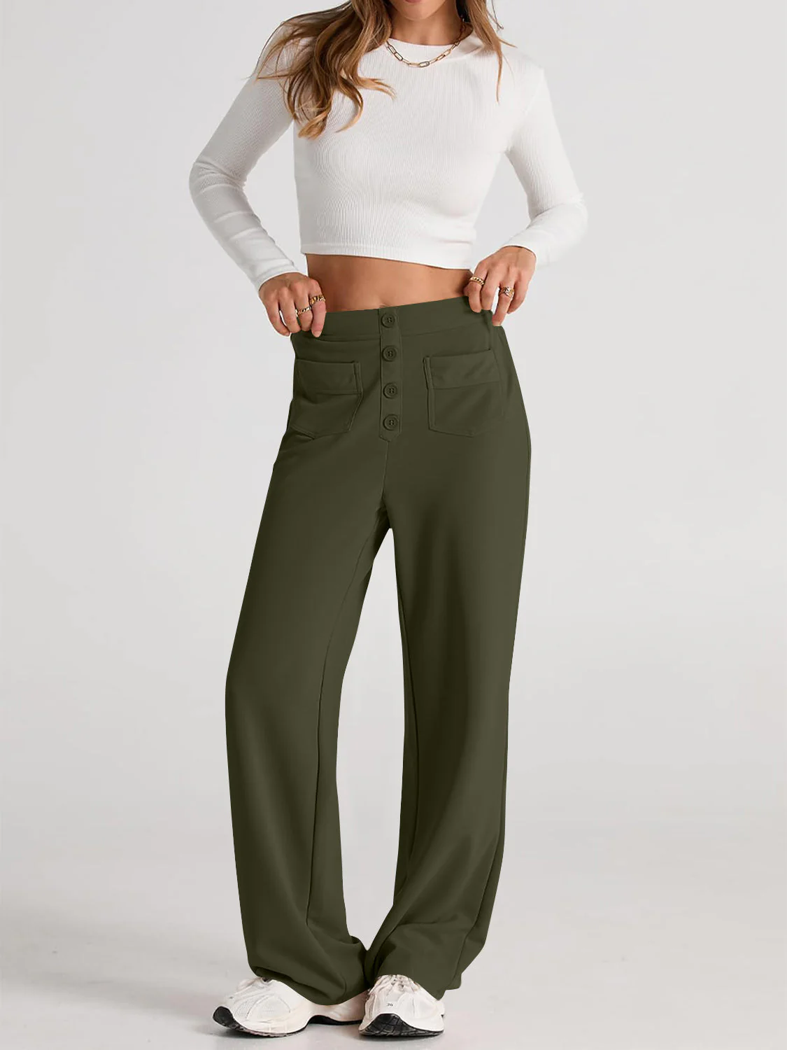 Aurora | Wide-leg, high-waisted trousers - Image 21