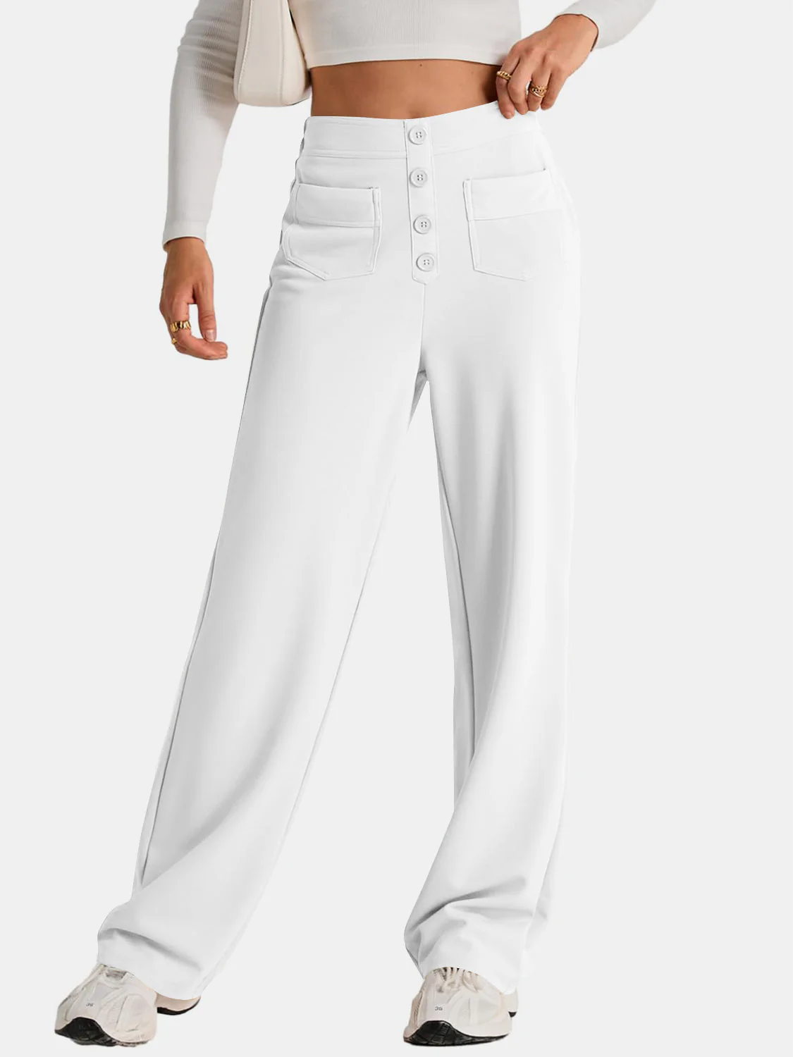 Aurora | Wide-leg, high-waisted trousers - Image 4