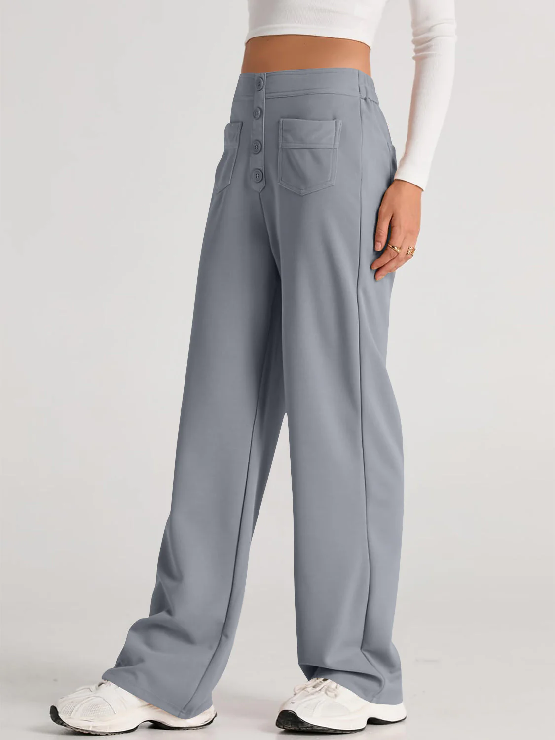 Aurora | Wide-leg, high-waisted trousers - Image 9
