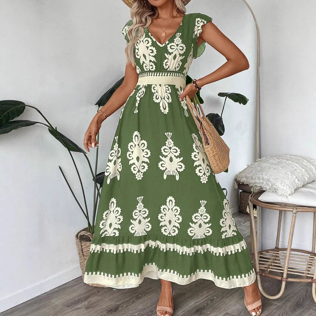 Aurora® | Women'S Embroidered V-Neck Maxi Dress - Image 2