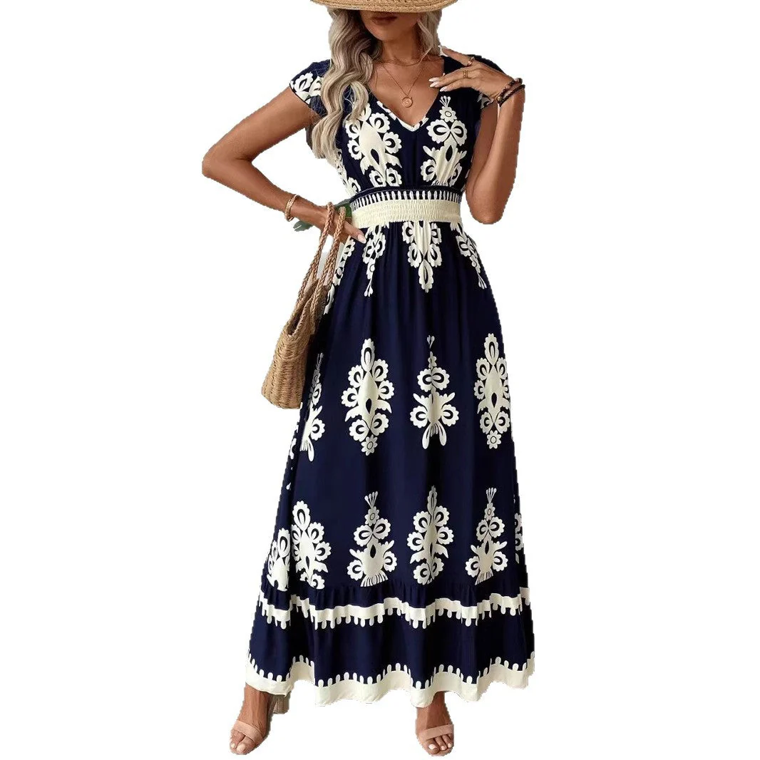 Aurora® | Women'S Embroidered V-Neck Maxi Dress - Image 5