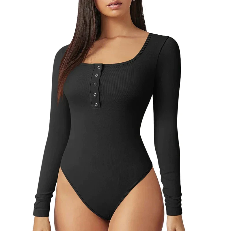 Avril® | Ribbed Bodysuit With Long Sleeves - Image 5