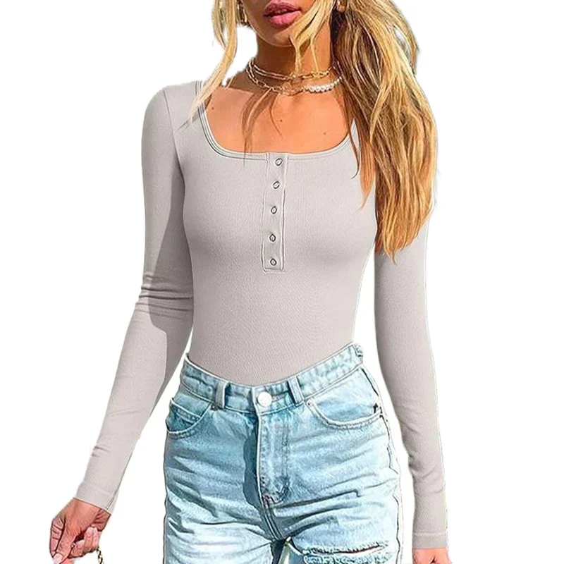 Avril® | Ribbed Bodysuit With Long Sleeves - Image 8