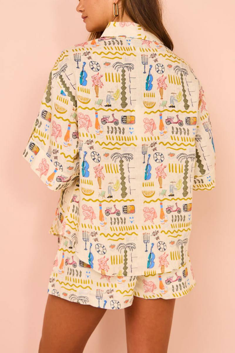 Azucena® | Printed Casual Loose Shorts Set - Image 4
