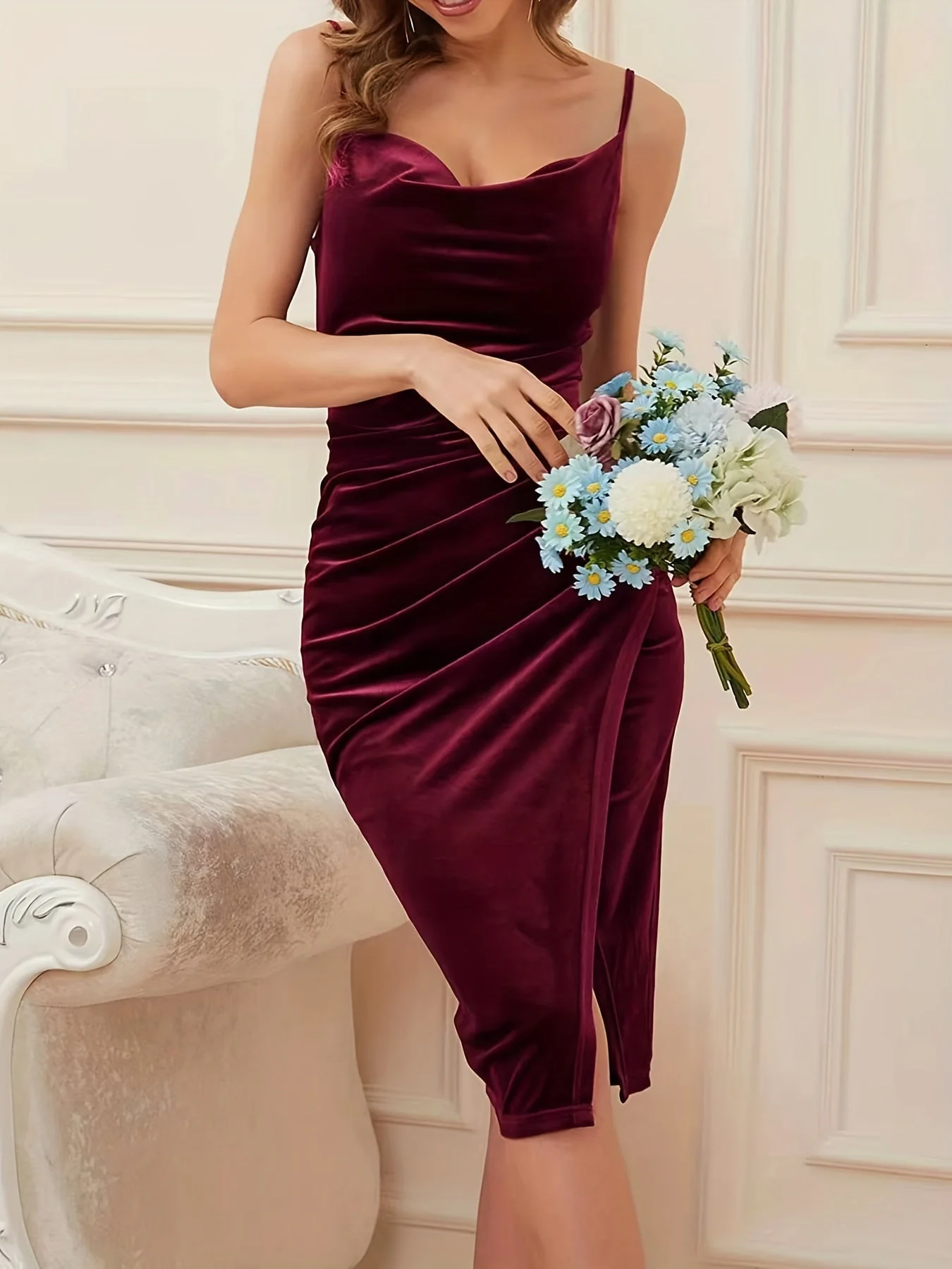 Balbina® | Velvet Cocktail Dress - Image 2