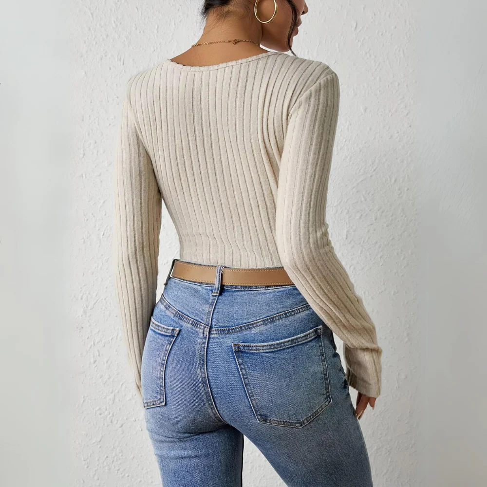 Barbara | Casual long sleeve texture - Image 2