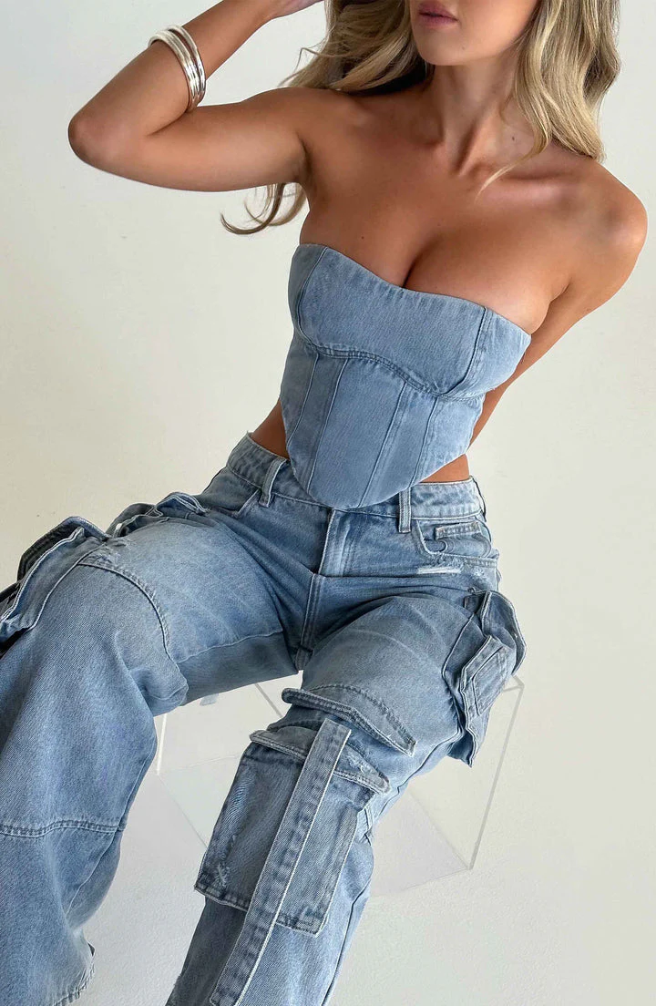 Barrie® | Denim Cargo Pure Elegance For Women - Image 2