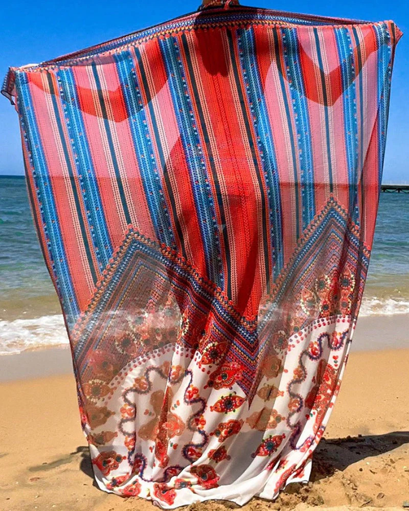 Basilia® | Bikini Set With Tie-Dye Scarf - Image 2