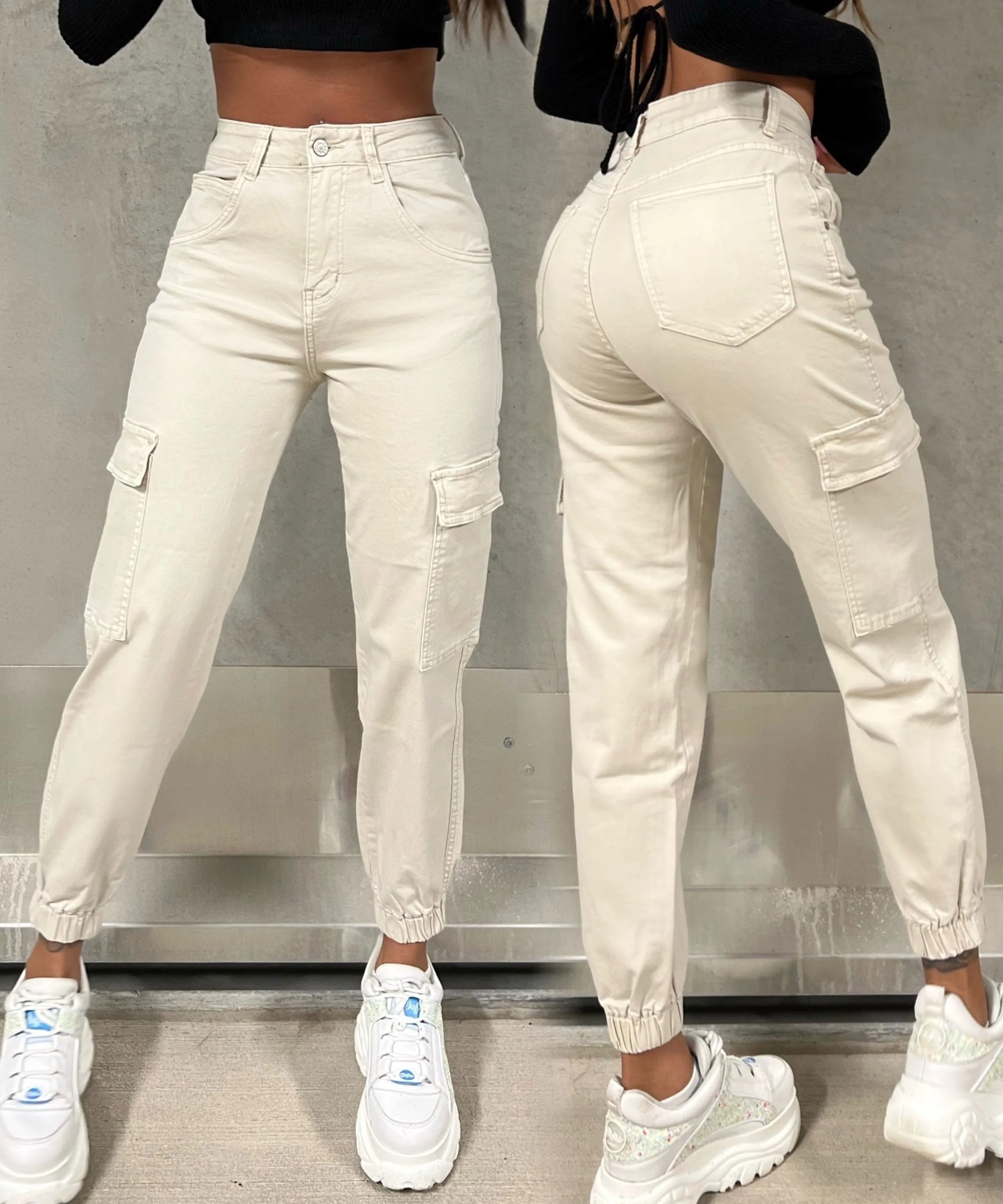 Bathsheba® | Cargojeans Beige