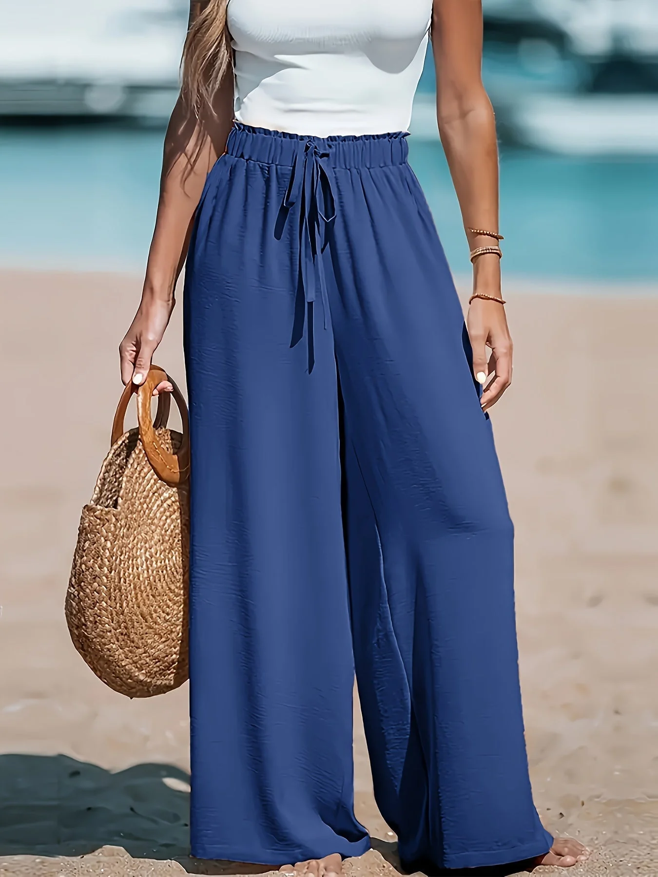 Batilde® | High-Waisted, Comfortable Wide-Leg Trousers - Image 8