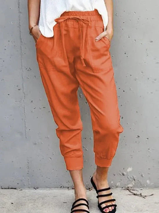 Beatriz® | Lightweight Cotton Blend Linen Trousers For Women - Image 6