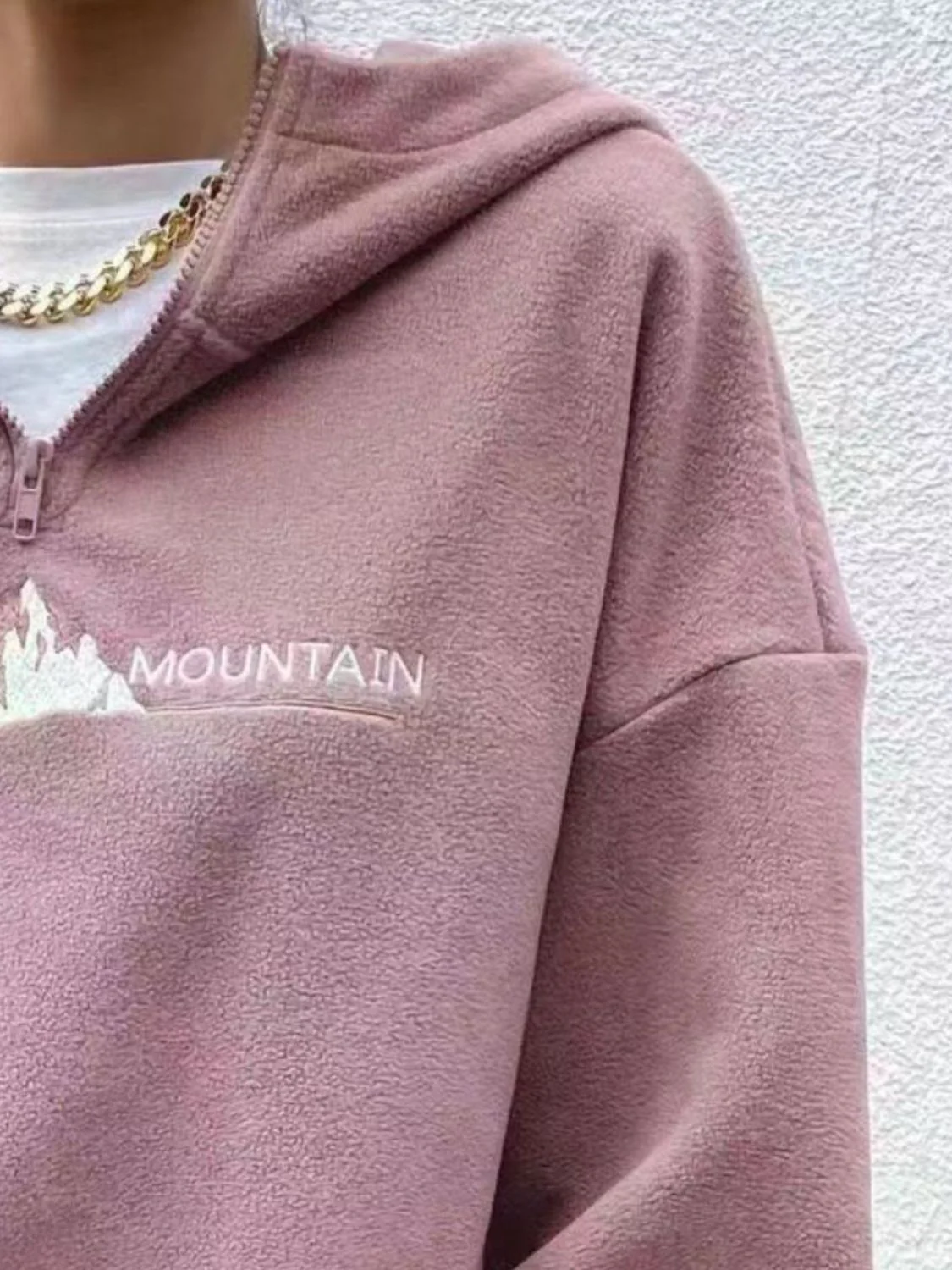 Beatriz | Mountain Quarter Zip Long Sleeve Hoodie - Image 9