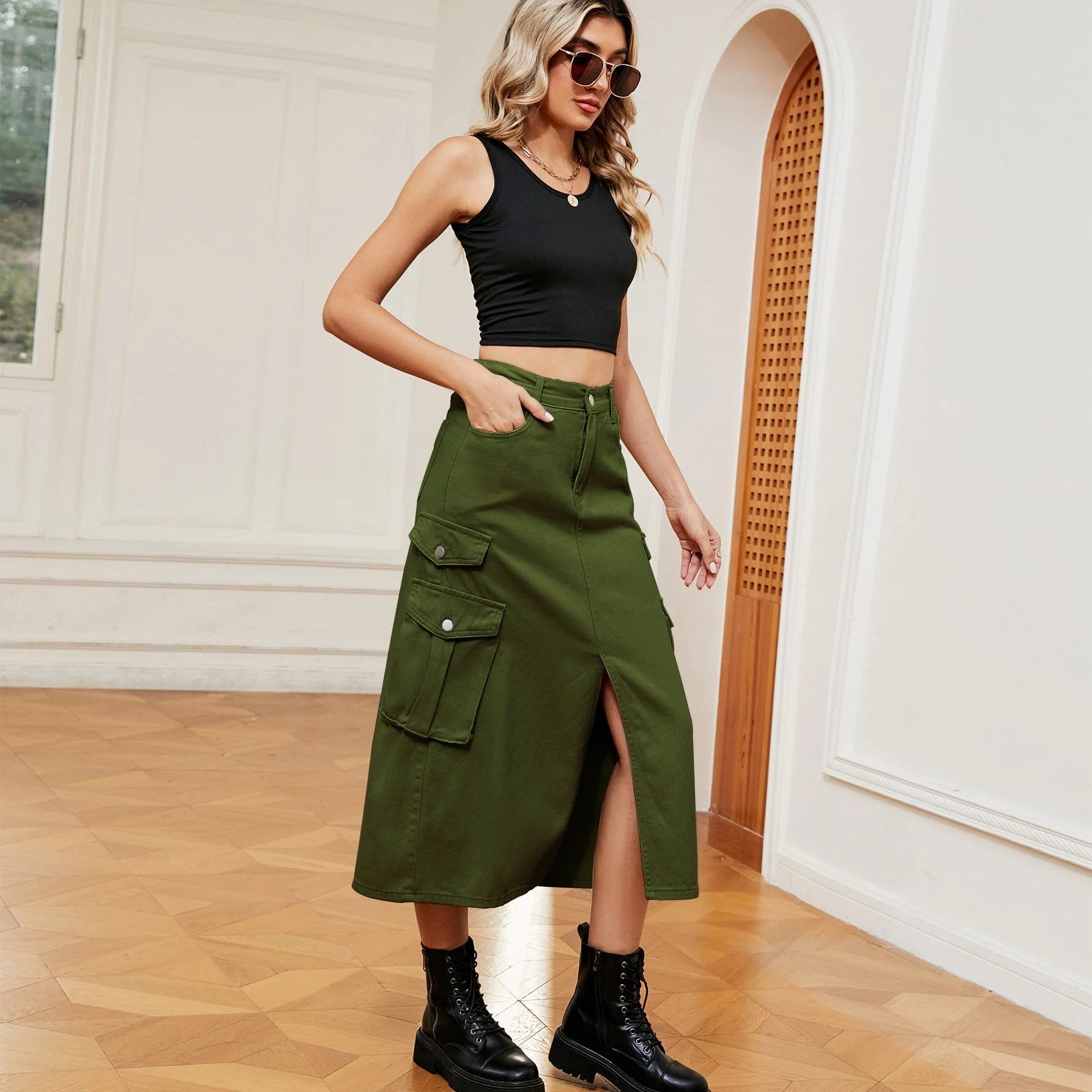 Bedelia® | Denim Cargo Skirt For Women - Image 6
