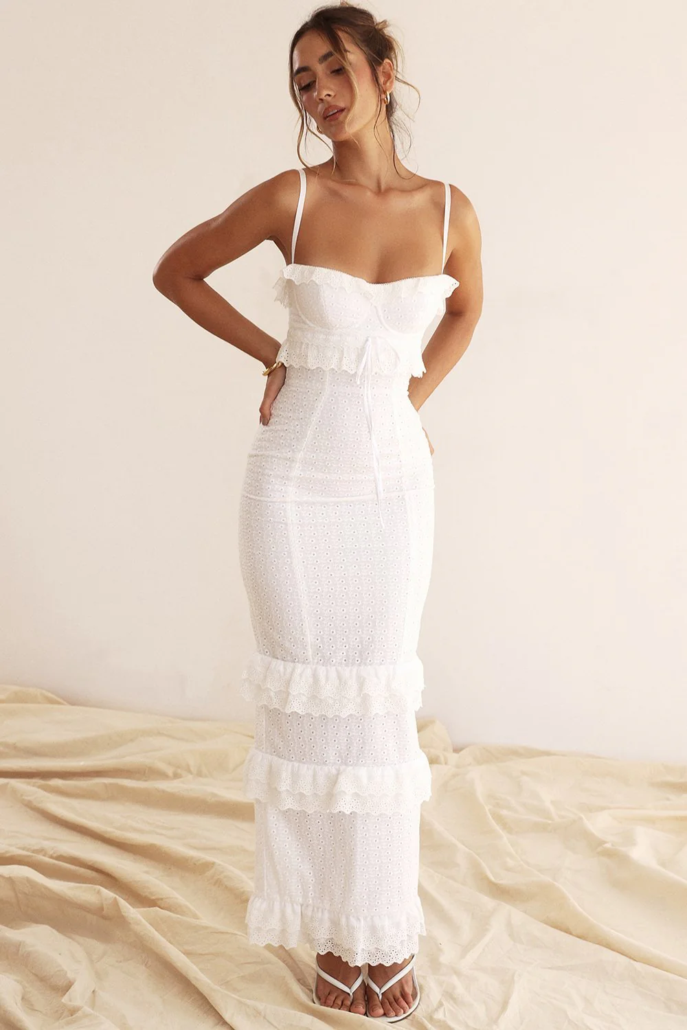 Begoña® | Embroidered Lace Maxi Dress - Image 5