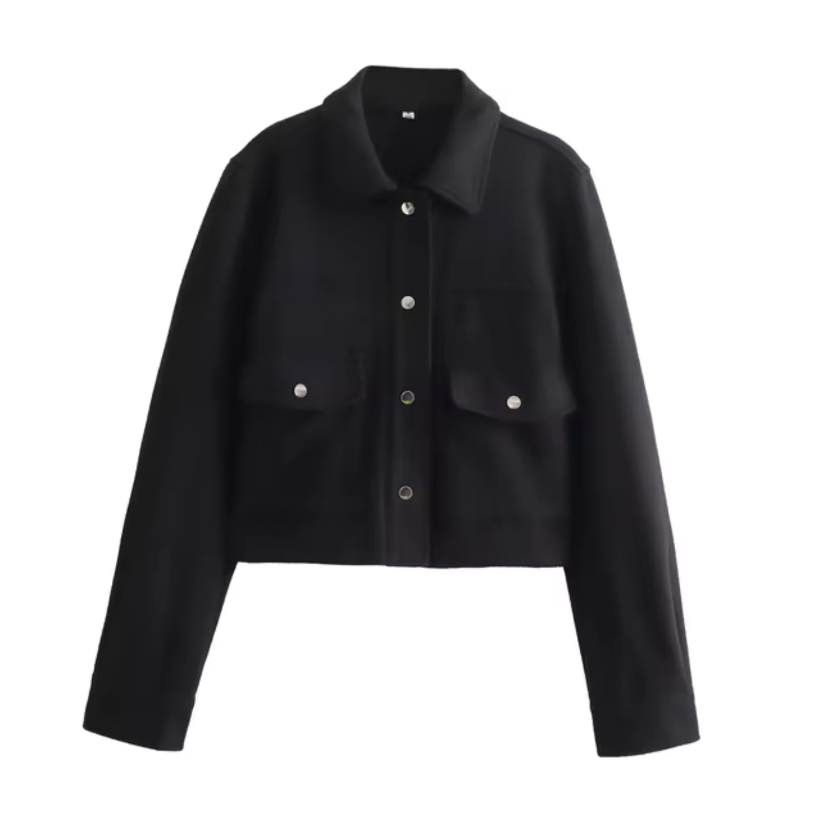 Begoña | Coat with button placket and front pockets - Image 5